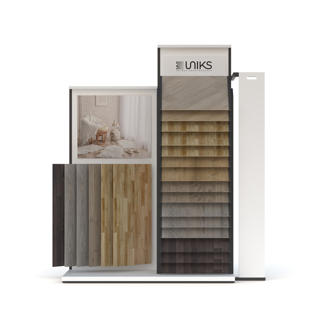 Waterfall -style floor rack